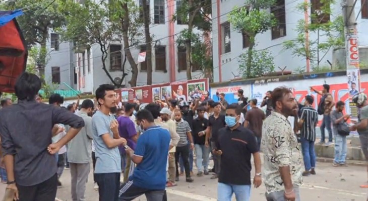 ছাত্রদল-শিবিরের দফায় দফায় সংঘর্ষ ঢাকা আলিয়া মাদ্রাসায়