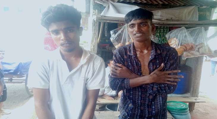অস্ত্রসহ ছিনতাইকারী আটক, গনপিটুনী