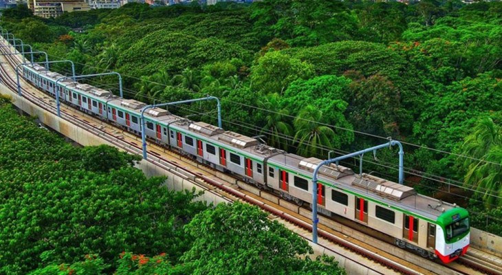 চাষাঢ়া বাস টার্মিনাল পর্যন্ত মেট্রোরেল