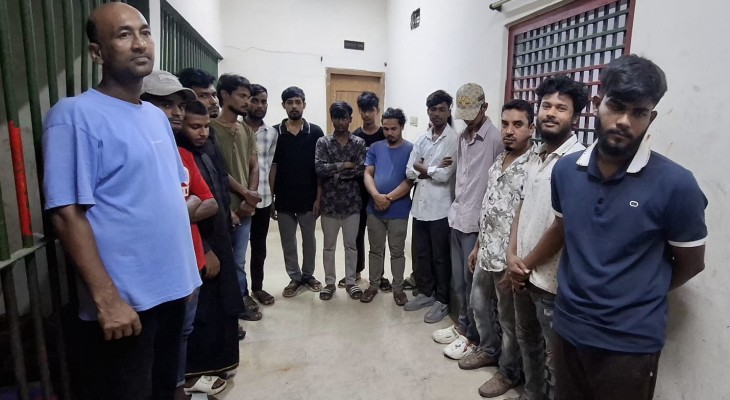 নিষিদ্ধ আওয়ামী লীগের মিছিলের প্রস্তুতি কালে  ১৬ জনকে গ্রেপ্তার করেছে পুলিশ।