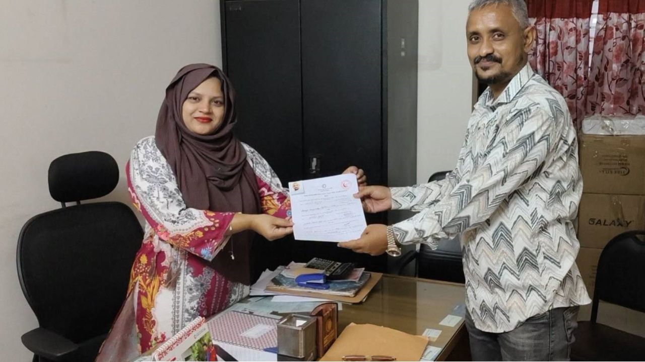 রেড ক্রিসেন্ট নির্বাচনে প্রার্থী সাংবাদিক সজীব