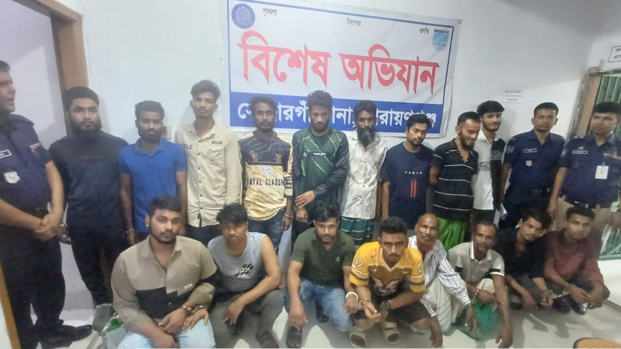 না.গঞ্জে ২৪ ঘণ্টায় গ্রেপ্তার ৮০