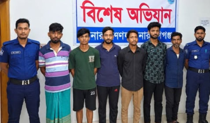 ডাকাতির প্রস্তুতিকালে গ্রেপ্তার ৬